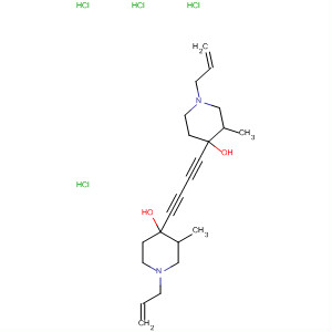 4-Piperidinol, 4,4'-(1,3-butadiyne-1,4-diyl)bis[3-methyl-1-(2-propenyl)-,dihydrochloride