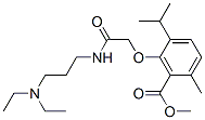 3-[3-(Diethylamino)propylcarbamoylmethoxy]-p-cymene-2-carboxylic acid methyl ester molecular structure