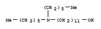 11-(dihexylamino)undecan-1-ol molecular structure