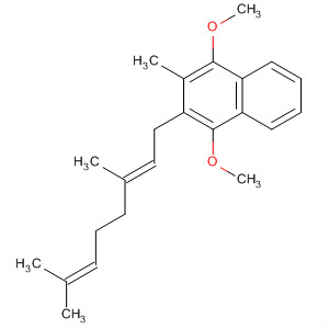 Naphthalene, 2-(3,7-dimethyl-2,6-octadienyl)-1,4-dimethoxy-3-methyl-,(E)- molecular structure