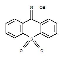 N-hydroxy-9H-thioxanthen-9-imine 10,10-dioxide molecular structure