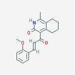 4-[(e)-3-(2-methoxyphenyl)prop-2-enoyl]-1-methyl-5,6,7,8-tetrahydro-2h-isoquinolin-3-one molecular structure