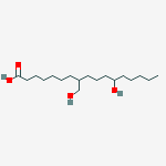 Heptadecanoic acid, 12-hydroxy-8-(hydroxymethyl)- molecular structure