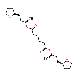 BIS[4-(OXOLAN-2-YL)BUTAN-2-YL] HEXANEDIOATE molecular structure