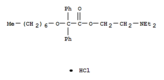 2-(diethylamino)ethyl (heptyloxy)(diphenyl)acetate molecular structure