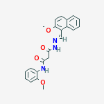 3-{2-[(2-methoxynaphthalen-1-yl)methylidene]hydrazino}-N-(2-methoxyphenyl)-3-oxopropanamide molecular structure