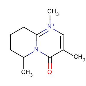 4H-Pyrido[1,2-a]pyrimidinium, 6,7,8,9-tetrahydro-1,3,6-trimethyl-4-oxo- molecular structure