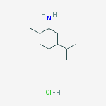 2-methyl-5-(propan-2-yl)cyclohexanamine molecular structure