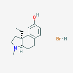 (3aR,9bS)-9b-ethyl-3-methyl-2,3,3a,4,5,9b-hexahydro-1H-benzo[e]indol-8-ol hydrobromide molecular structure