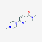 N,N-dimethyl-6-(4-methylpiperazin-1-yl)pyridine-3-carboxamide molecular structure