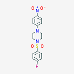 1-(4-fluorophenyl)sulfonyl-4-(4-nitrophenyl)piperazine