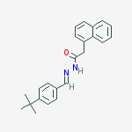 N'-[(1E)-(4-tert-butylphenyl)methylidene]-2-naphthalen-1-ylacetohydrazide molecular structure