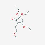 2-Cyclopenten-1-one, 3,5,5-triethoxy-2-(2-methoxyethyl)-