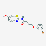 4-(3-bromophenoxy)-n-(6-methoxy-1,3-benzothiazol-2-yl)butanamide molecular structure