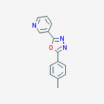 Pyridine, 3-[5-(4-methylphenyl)-1,3,4-oxadiazol-2-yl]-