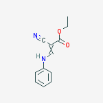 2-Propenoic acid, 2-cyano-3-(phenylamino)-, ethyl ester, (E)- molecular structure