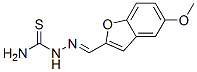 HYDRAZINECARBOTHIOAMIDE,2-[(5-METHOXY-2-BENZOFURANYL)METHYLENE]- molecular structure