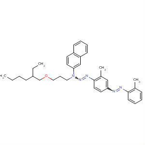 2-Naphthalenamine,N-[3-[(2-ethylhexyl)oxy]propyl]-1-[[2-methyl-4-[(2-methylphenyl)azo]phenyl]azo]- molecular structure