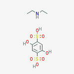2,5-dihydroxybenzene-1,4-disulfonic acid - N-ethylethanamine (1:2) molecular structure