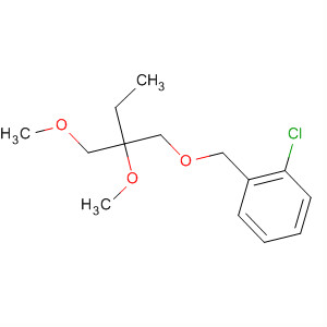 Benzene, 1-chloro-2-[[2-methoxy-2-(methoxymethyl)butoxy]methyl]- molecular structure