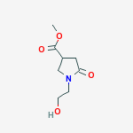 methyl 1-(2-hydroxyethyl)-5-oxopyrrolidine-3-carboxylate molecular structure