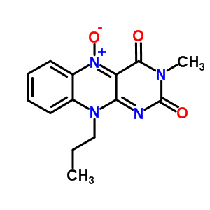 3-methyl-5-oxido-10-propylbenzo[g]pteridin-5-ium-2,4-dione molecular structure