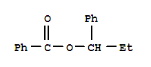 1-phenylpropyl benzoate molecular structure