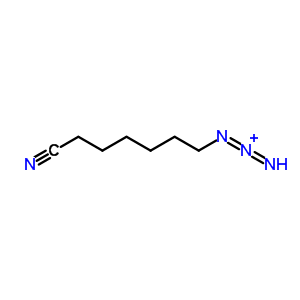 1-(6-cyanohexyl)triaza-1,2-dien-2-ium molecular structure