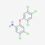 4,5-Dichloro-2-(2,4,5-trichlorophenoxy)aniline molecular structure