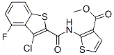 3-THIOPHENECARBOXYLIC ACID 2-[[(3-CHLORO-4-FLUOROBENZO[B]THIOPHEN-2-YL)CARBONYL]AMINO]-,METHYL ESTER