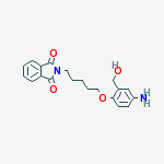 N-(5-(4-AMINO-A-HYDROXY-O-TOLYLOXY)PENTYL)PHTHALIMIDE molecular structure