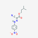 3-methylbutyl (2e)-2-cyano-2-[(4-nitrophenyl)hydrazinylidene]acetate molecular structure
