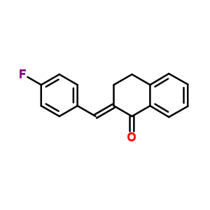 (2E)-2-(4-Fluorobenzylidene)-3,4-dihydro-1(2H)-naphthalenone molecular structure