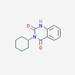 3-cyclohexyl-1H-quinazoline-2,4-dione molecular structure
