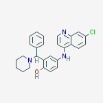 4-[(7-chloroquinolin-4-yl)amino]-2-[phenyl(piperidin-1-yl)methyl]phenol