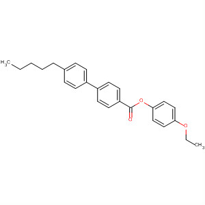 [1,1'-Biphenyl]-4-carboxylic acid, 4'-pentyl-, 4-ethoxyphenyl ester molecular structure