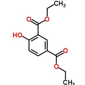 diethyl 4-hydroxybenzene-1,3-dicarboxylate molecular structure