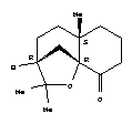 (3R)-3,4,5,5a,6,7,8,9a-Octahydro-2,2,5aβ-trimethyl-9H-3β,9aβ-methano-1-benzoxepin-9-one molecular structure