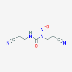 1,3-bis(2-cyanoethyl)-1-nitrosourea molecular structure