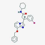 N-cyclohexyl-3-(3-fluorophenyl)-3-(8-phenylmethoxyimidazo[1,2-a]pyridin-3-yl)propanamide