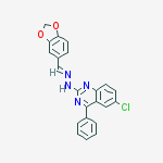 N-[(e)-1,3-benzodioxol-5-ylmethylideneamino]-6-chloro-4-phenylquinazolin-2-amine