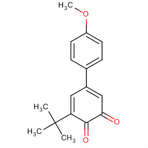 3,5-Cyclohexadiene-1,2-dione,3-(1,1-dimethylethyl)-5-(4-methoxyphenyl)- molecular structure