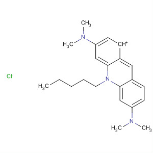 Acridinium, 3,6-bis(dimethylamino)-10-pentyl-, chloride molecular structure