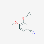 3-cyclopropyloxy-4-methoxybenzonitrile molecular structure