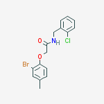 2-(2-bromo-4-methylphenoxy)-N-(2-chlorobenzyl)acetamide molecular structure