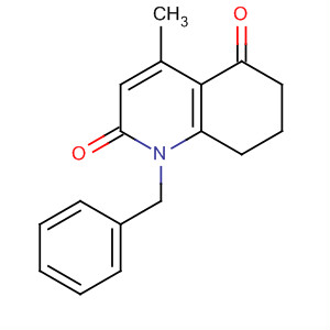 2,5(1H,6H)-Quinolinedione, 7,8-dihydro-4-methyl-1-(phenylmethyl)- molecular structure