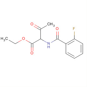 Butanoic acid, 2-[(2-fluorobenzoyl)amino]-3-oxo-, ethyl ester molecular structure