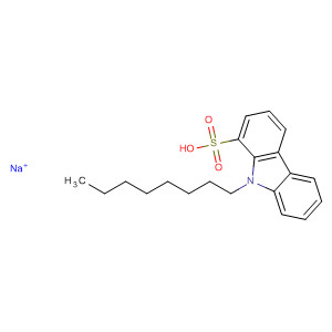 9H-Carbazolesulfonic acid, 9-octyl-, sodium salt molecular structure