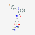 2-(4-bromophenyl)-n-[4-(1,3-thiazol-2-ylsulfamoyl)phenyl]quinoline-4-carboxamide molecular structure