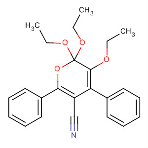 2H-Pyran-5-carbonitrile, 2,2,3-triethoxy-4,6-diphenyl- molecular structure